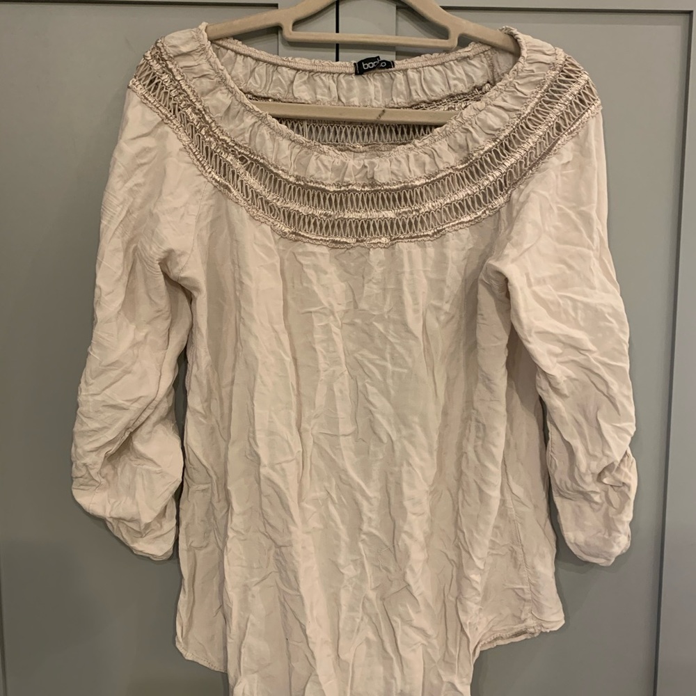 Bardot off the shoulder top
